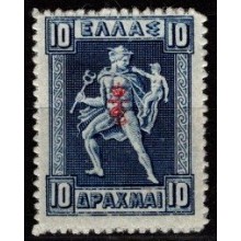 Grækenland. Udgaver 1911-14 med sort eller rødt overtryk. Ustemplet.